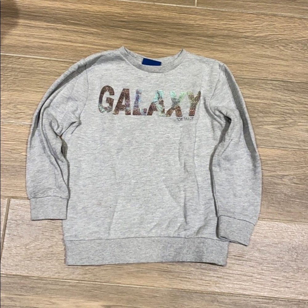 Tom Tailor Boys Gray Crewneck Long Sleeve Sweatshirt Size 4-5